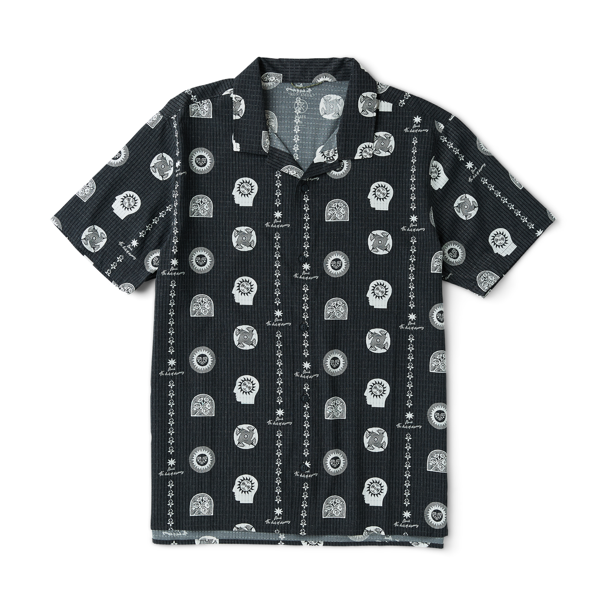 Bless Up Trail Button Up Shirt in Black Print – Roark