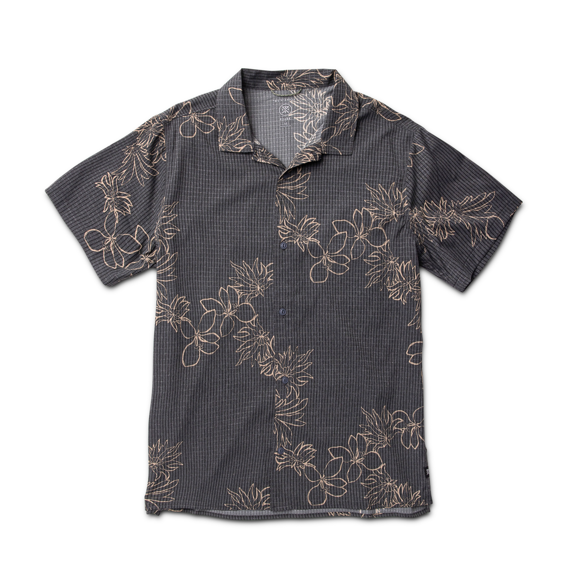 Bless Up Trail Button Up Shirt in Onyx Floral – Roark