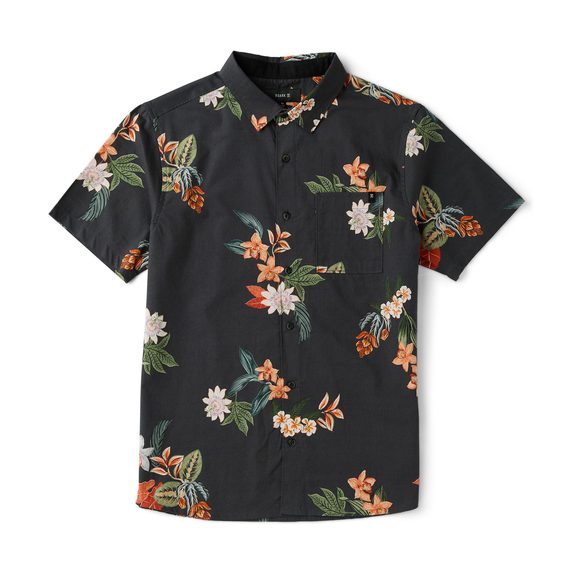 Journey Short Sleeve Button Up Shirt in Onyx – Roark