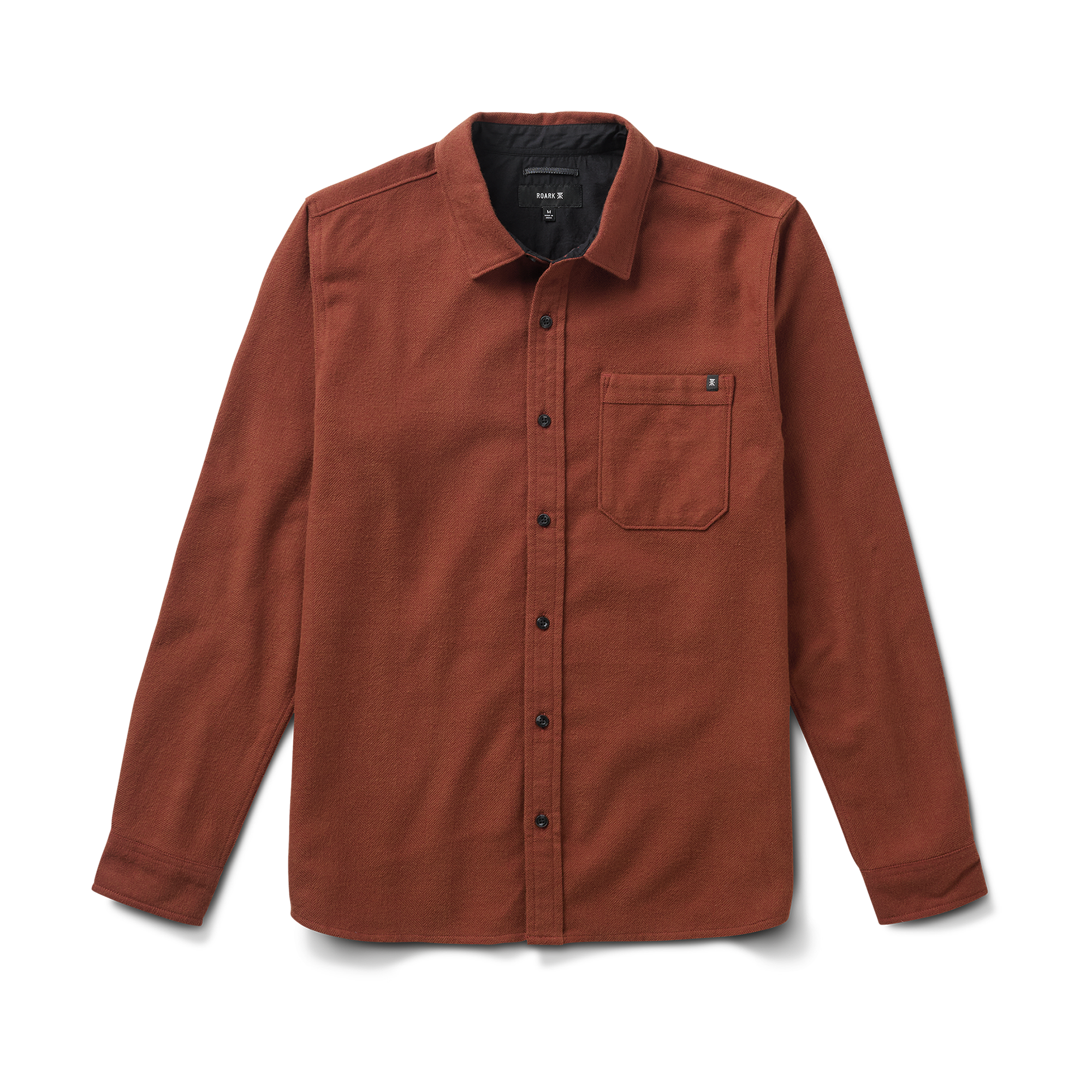 Crossroads Organic Cotton Flannel in Red Clay Herringbone – Roark