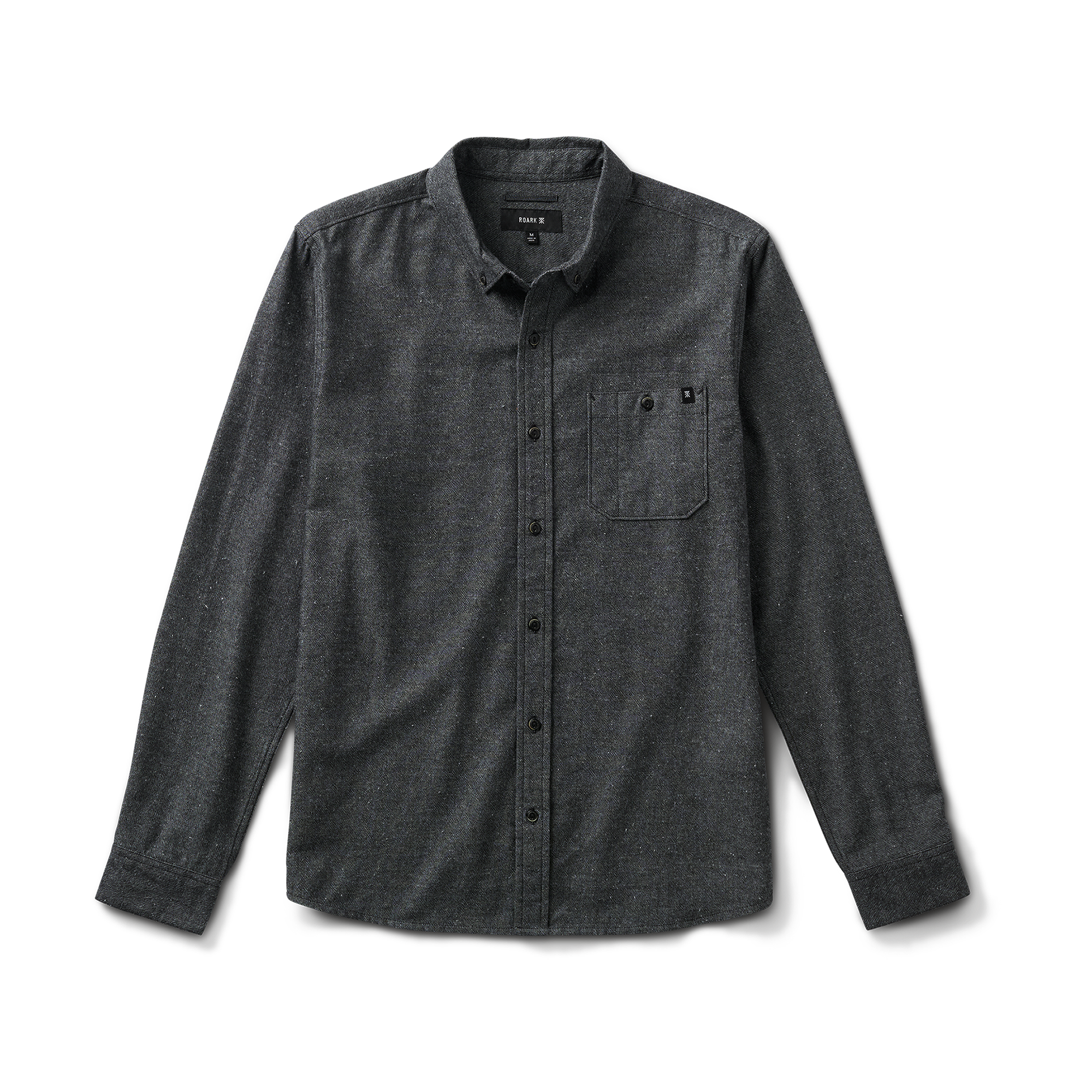 Scholar Chambray Button Up Shirt in Black – Roark Scholar Chambray Button Up Shirt in Black – Roark