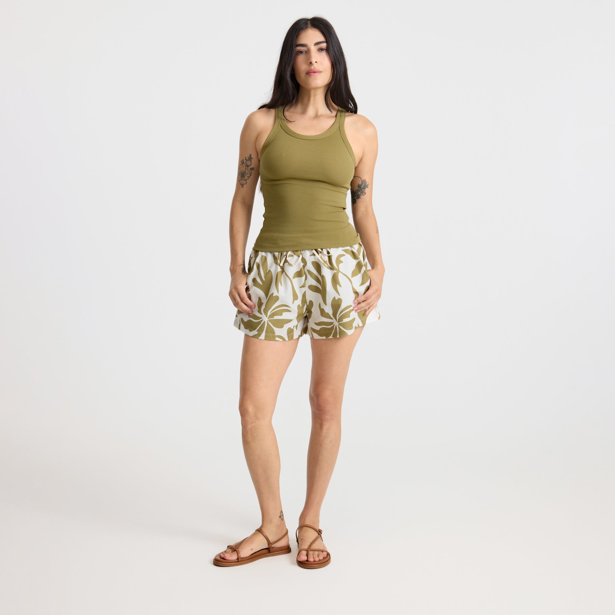 Wind Worn Tank Top in Dusty Olive – Roark