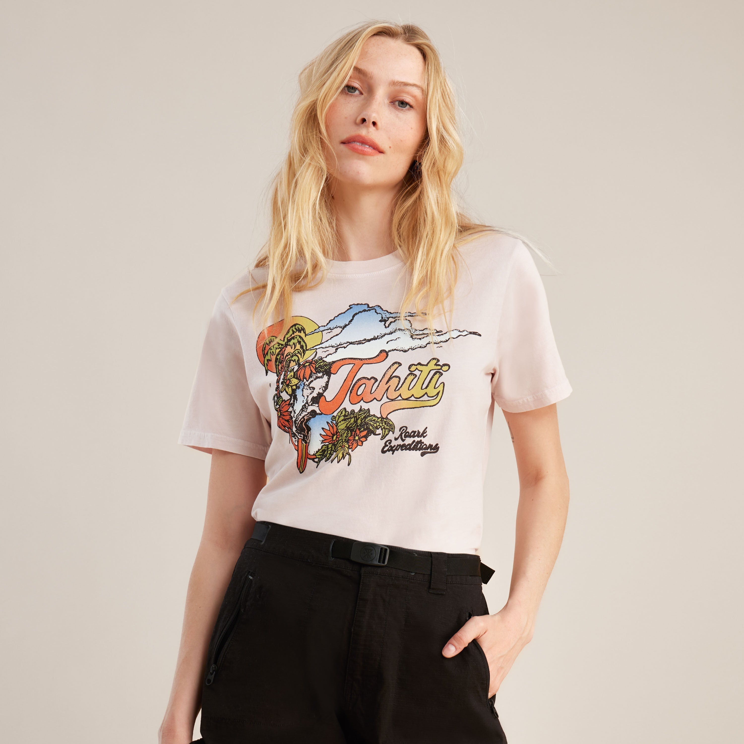 dusty pink t shirt ladies