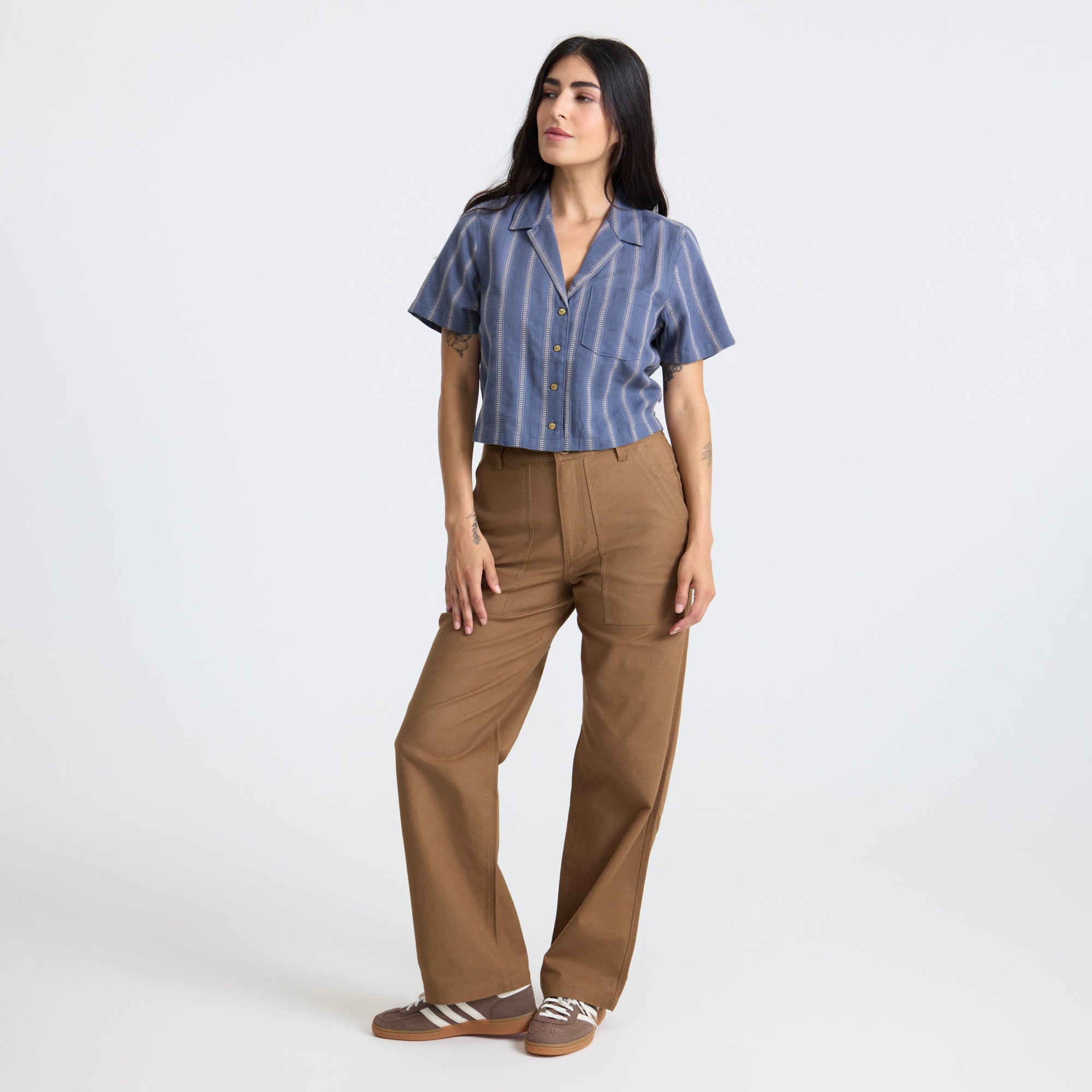 Crosswinds Camp Button Up Shirt in Neptune – Roark