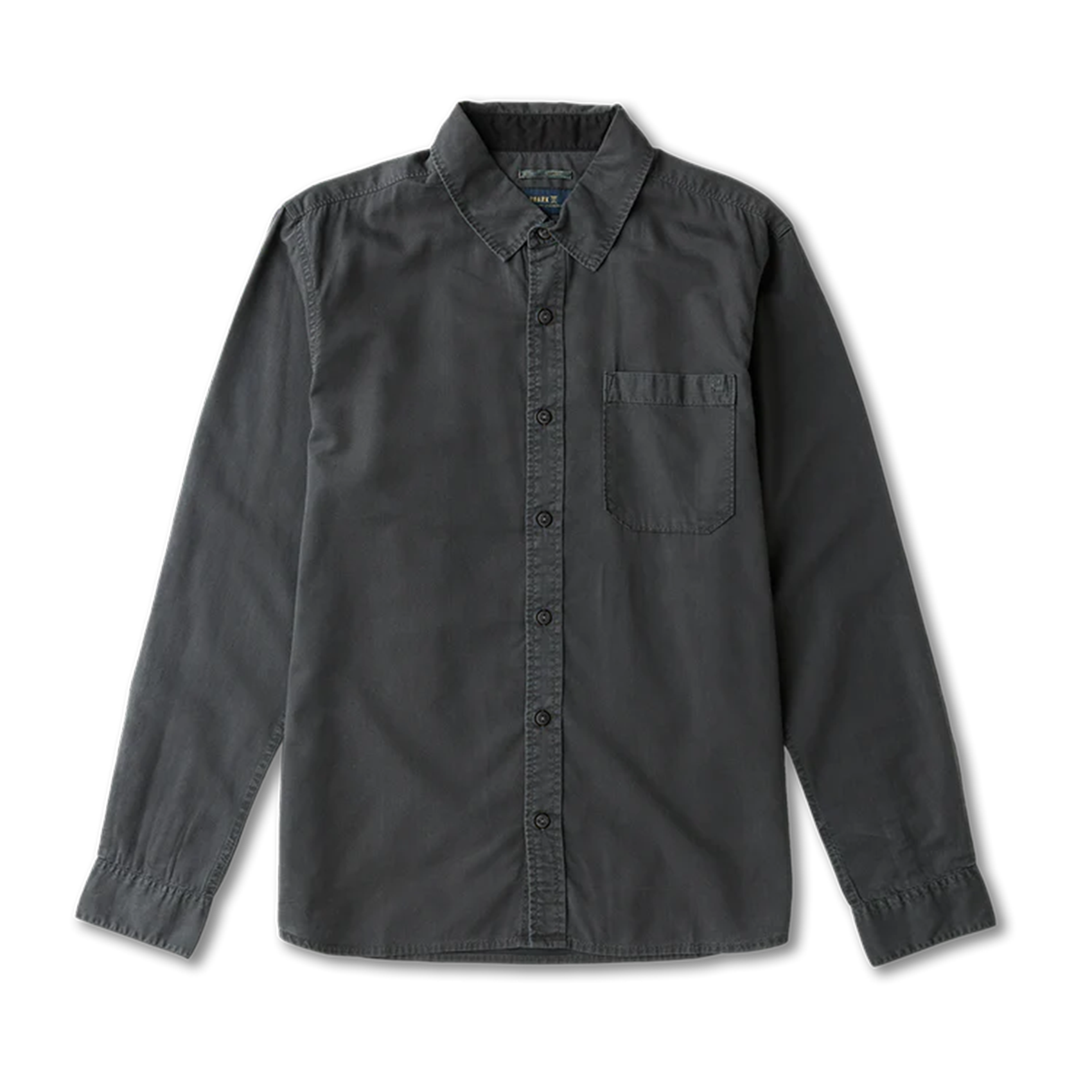 Roark Made To Fade Long Sleeve Shirt - Washed Charcoal