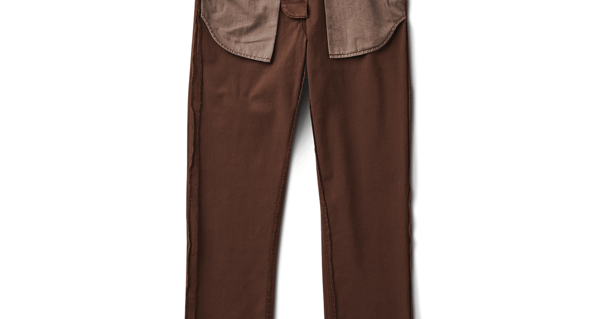 HWY 190 5-Pocket Relaxed Fit Broken Twill Denim - Brown | Roark
