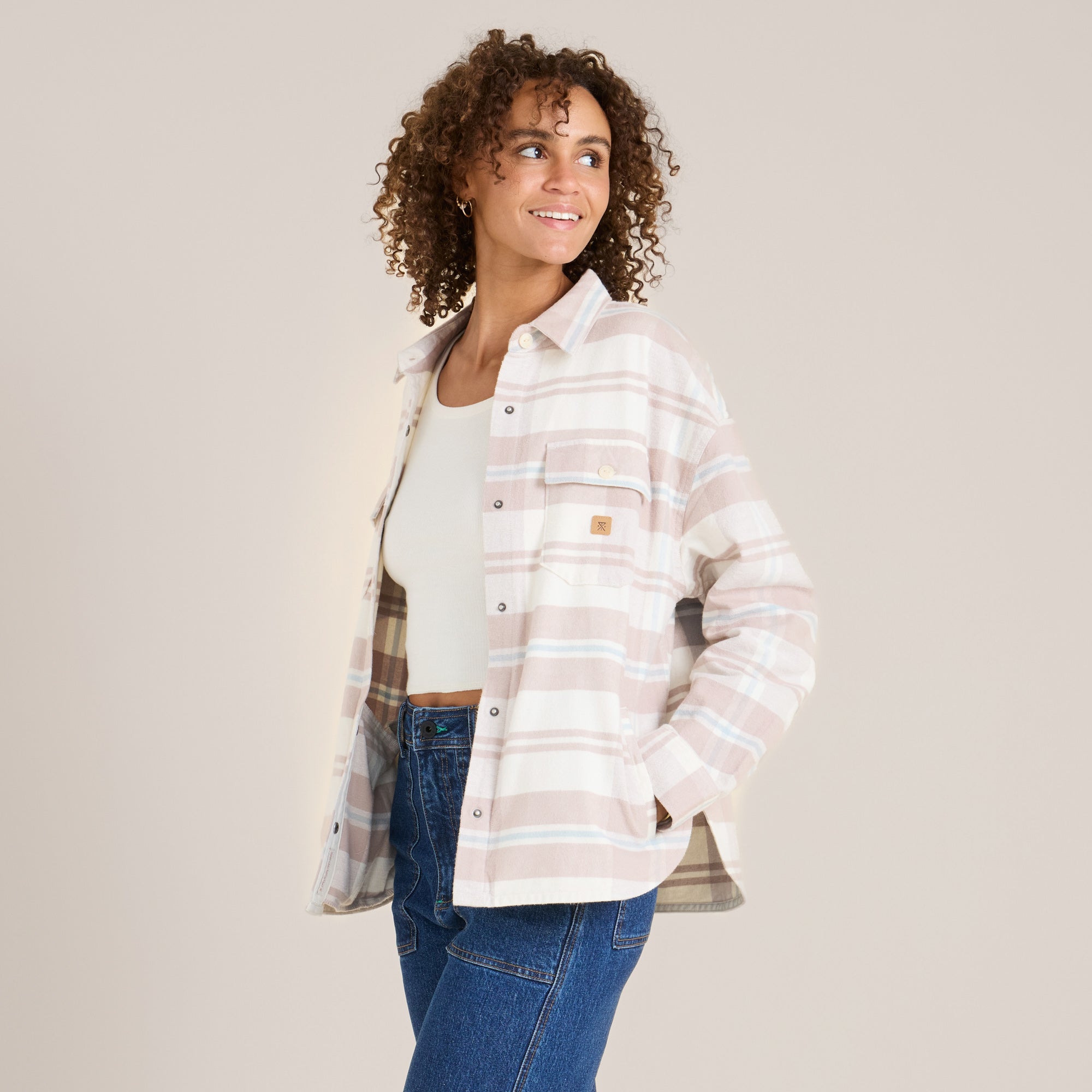 Amberley Flannel in Glacier – Roark