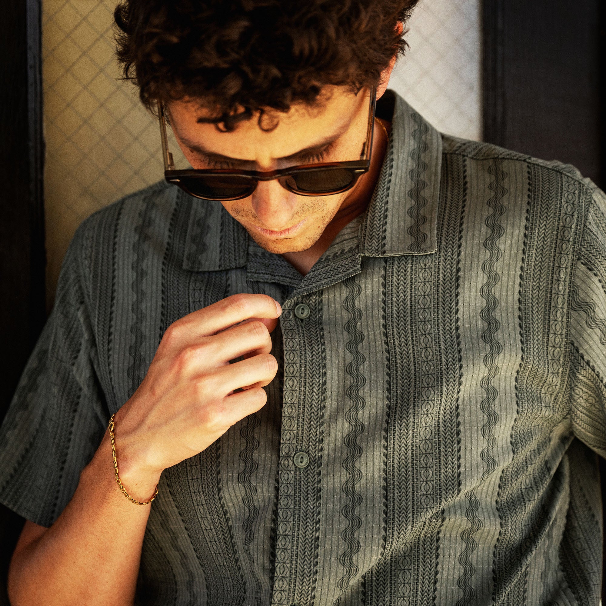 Bless Up Trail Button Up Shirt in Slate Green – Roark