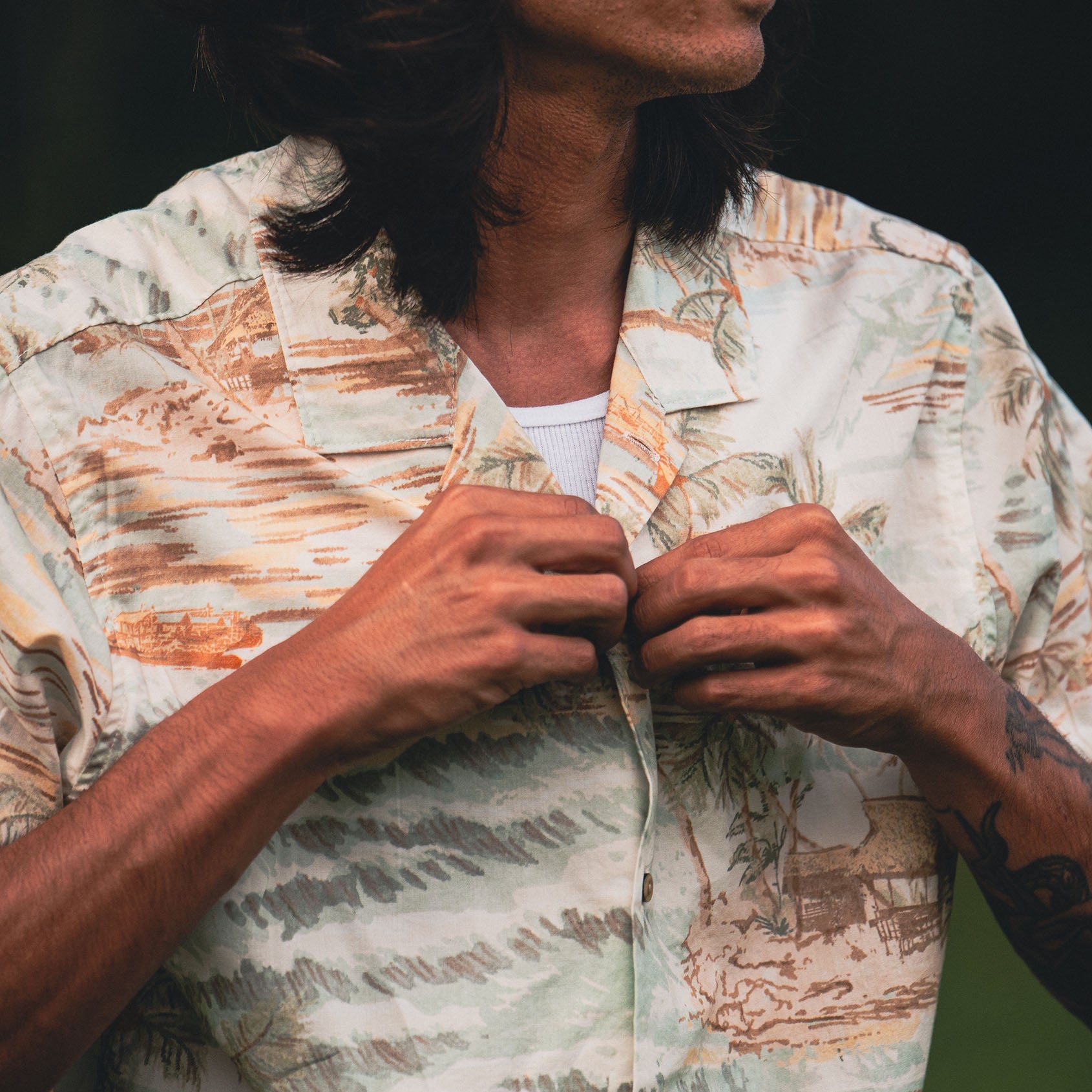Gonzo Button Up Shirt in Seafoam – Roark