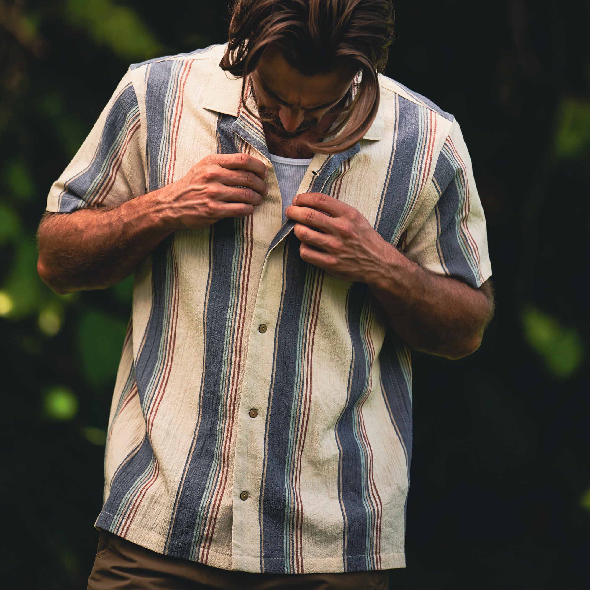Gonzo Short Sleeve Button Up Shirt in Dark Navy – Roark