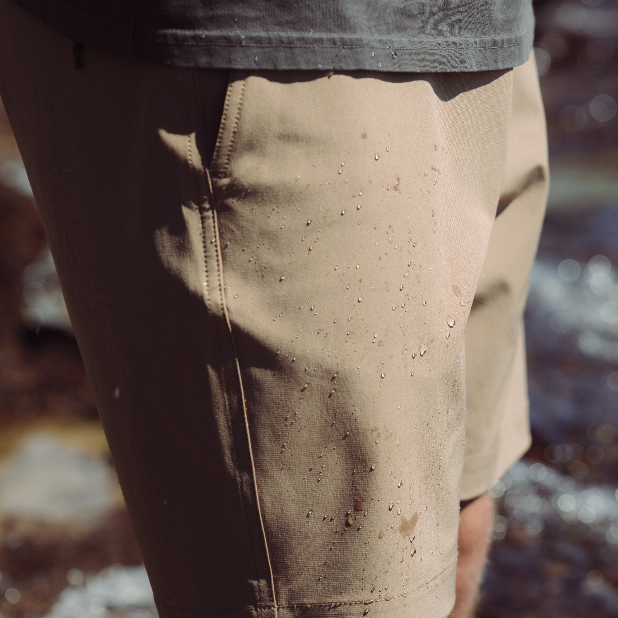 Hytide Hybrid Shorts in Dark Khaki – Roark