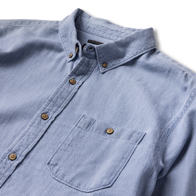 mens chambray dress shirt Roark Scholar Chambray Button Up Shirt