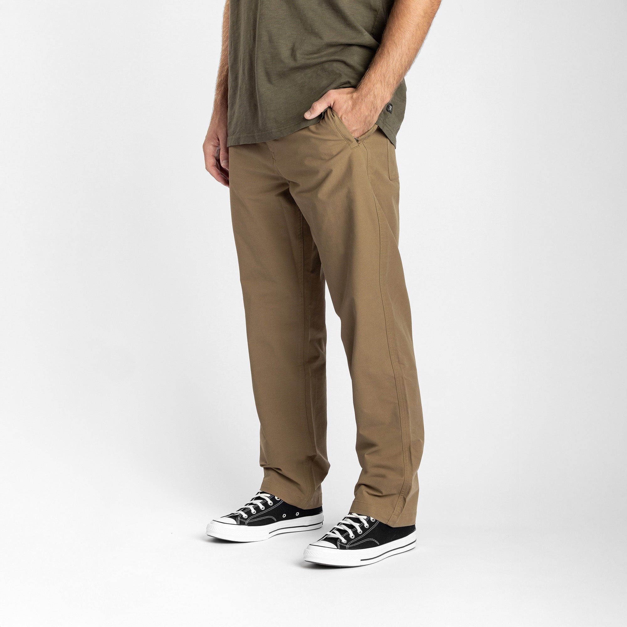 パンツ ROARK NEW TRAVEL PANTS NARROW Layover Pro Traveler Pants in Dark Khaki – Roark
