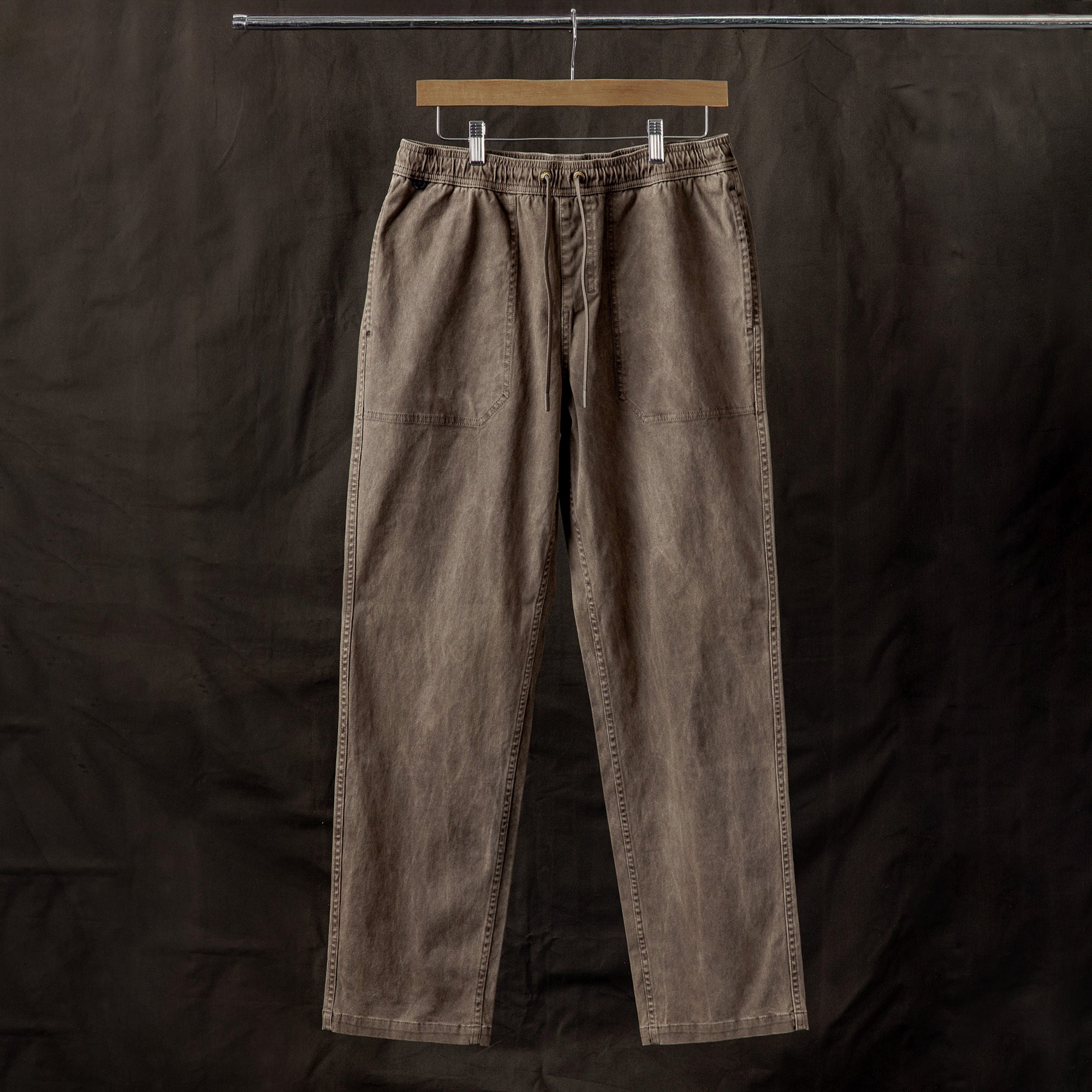 Close-up of the unique Made to Fade Pants featuring durable denim with visible pocket details, perfect for adventure and travel, from Roark's FA25 collection.