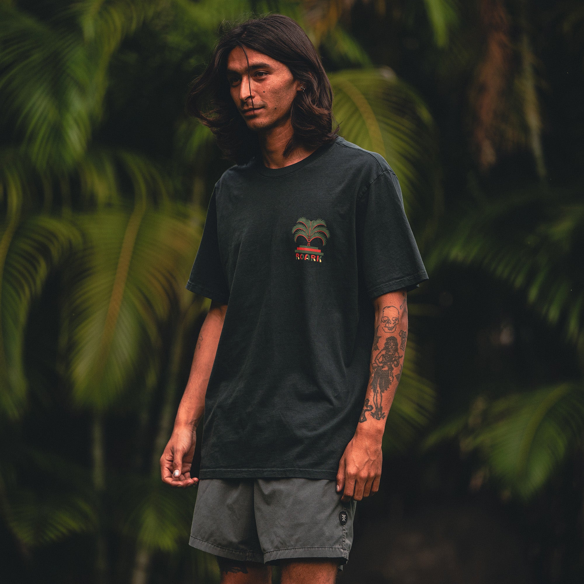 Moto Palm Premium Tee in Off White – Roark