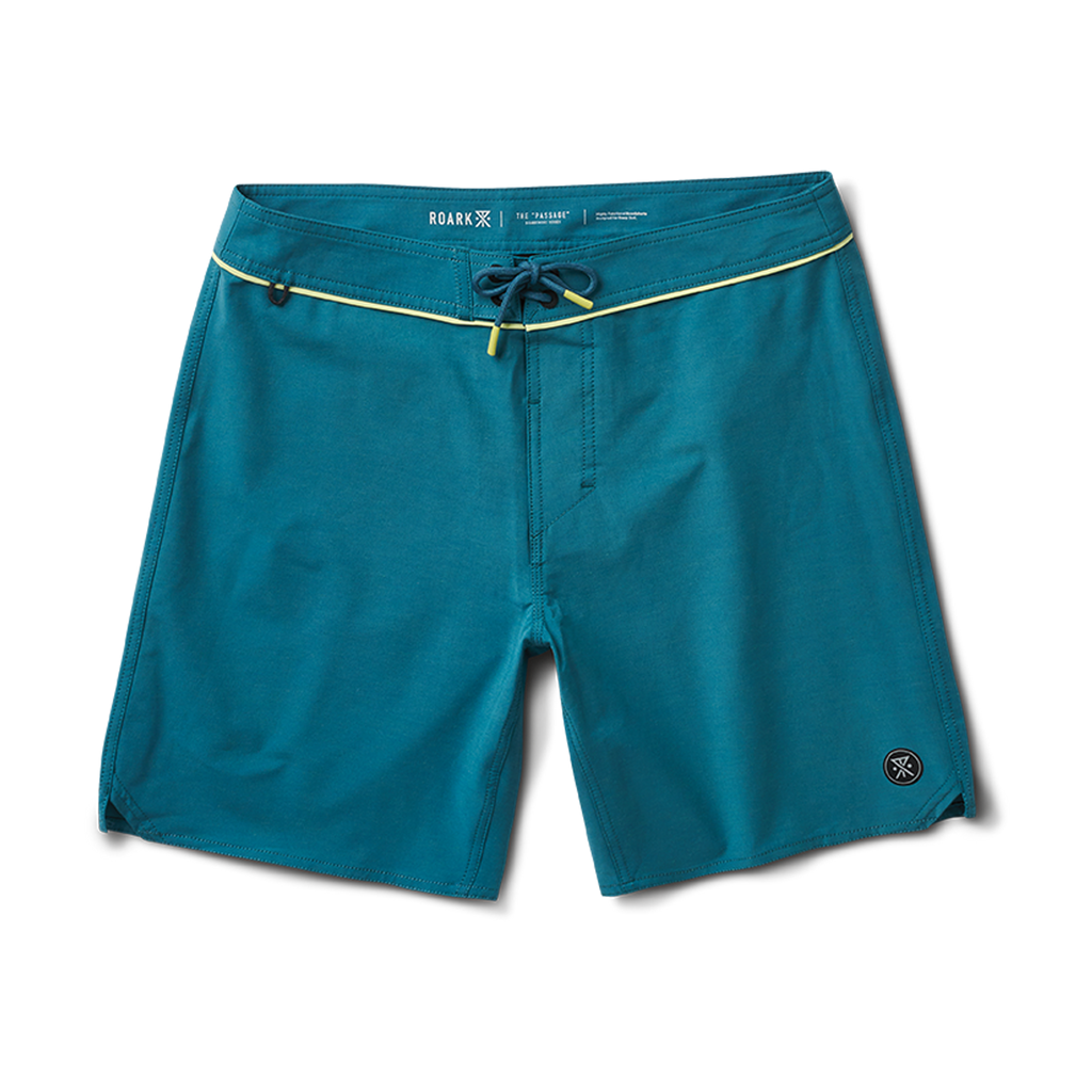 The front of Roark's Passage Boardshorts 17" - Hydro Blue Big Image - 1