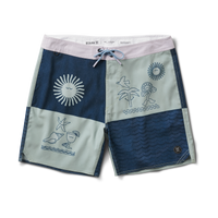 The front of Roark men's Passage Boardshorts 17" - Costa Chapporal