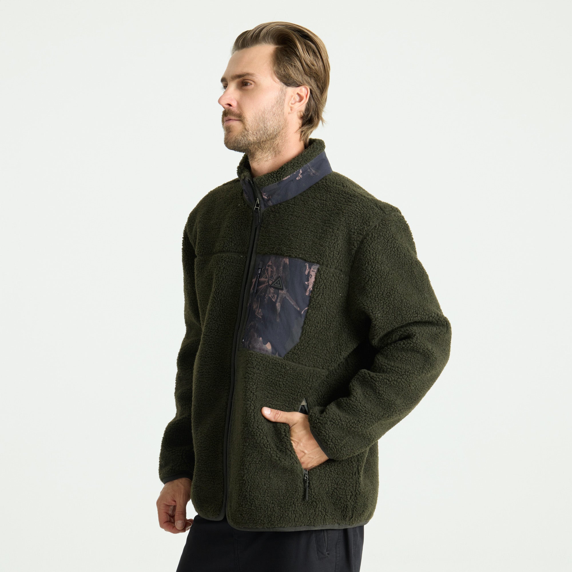 Campover Fleece Zip Hoodie in Dark Military – Roark