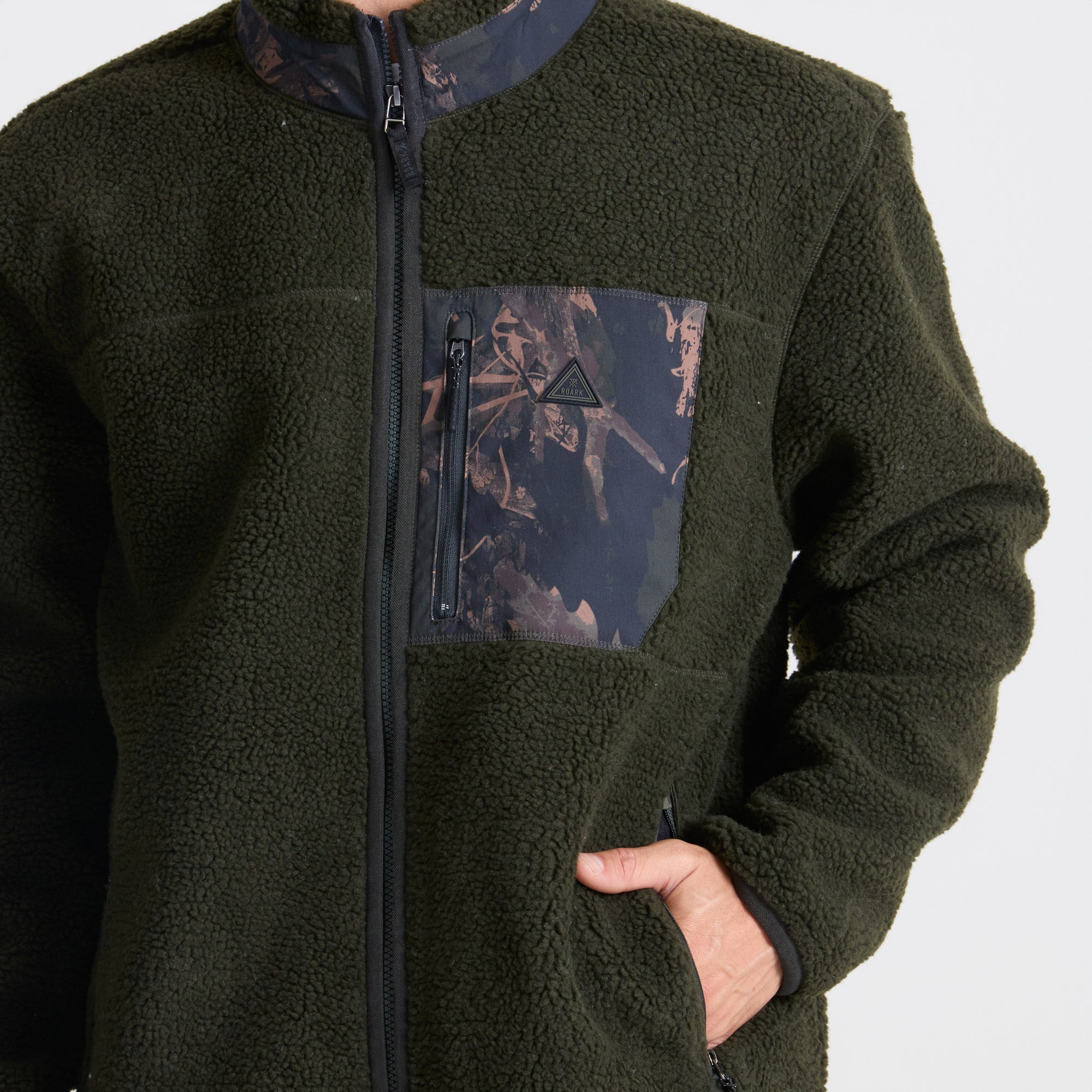 Campover Fleece Zip Hoodie in Dark Military – Roark