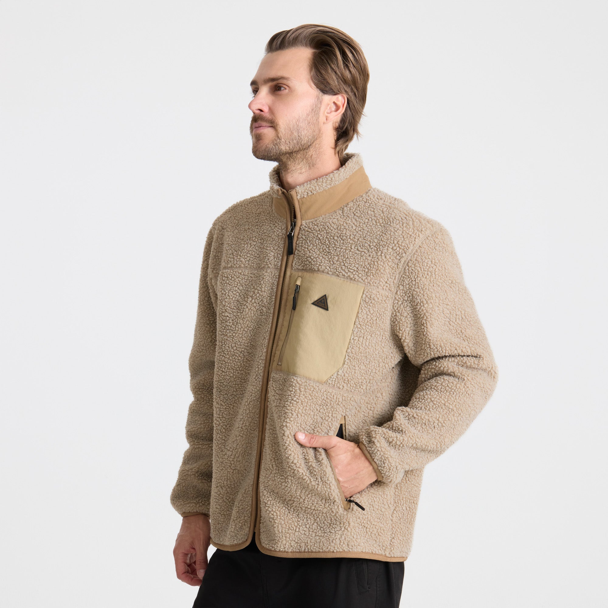 Campover Fleece Zip Hoodie in Khaki – Roark