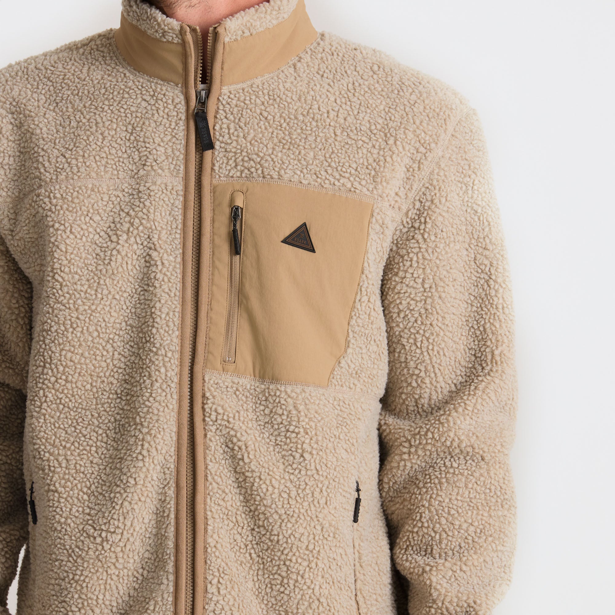 Campover Fleece Zip Hoodie in Khaki – Roark