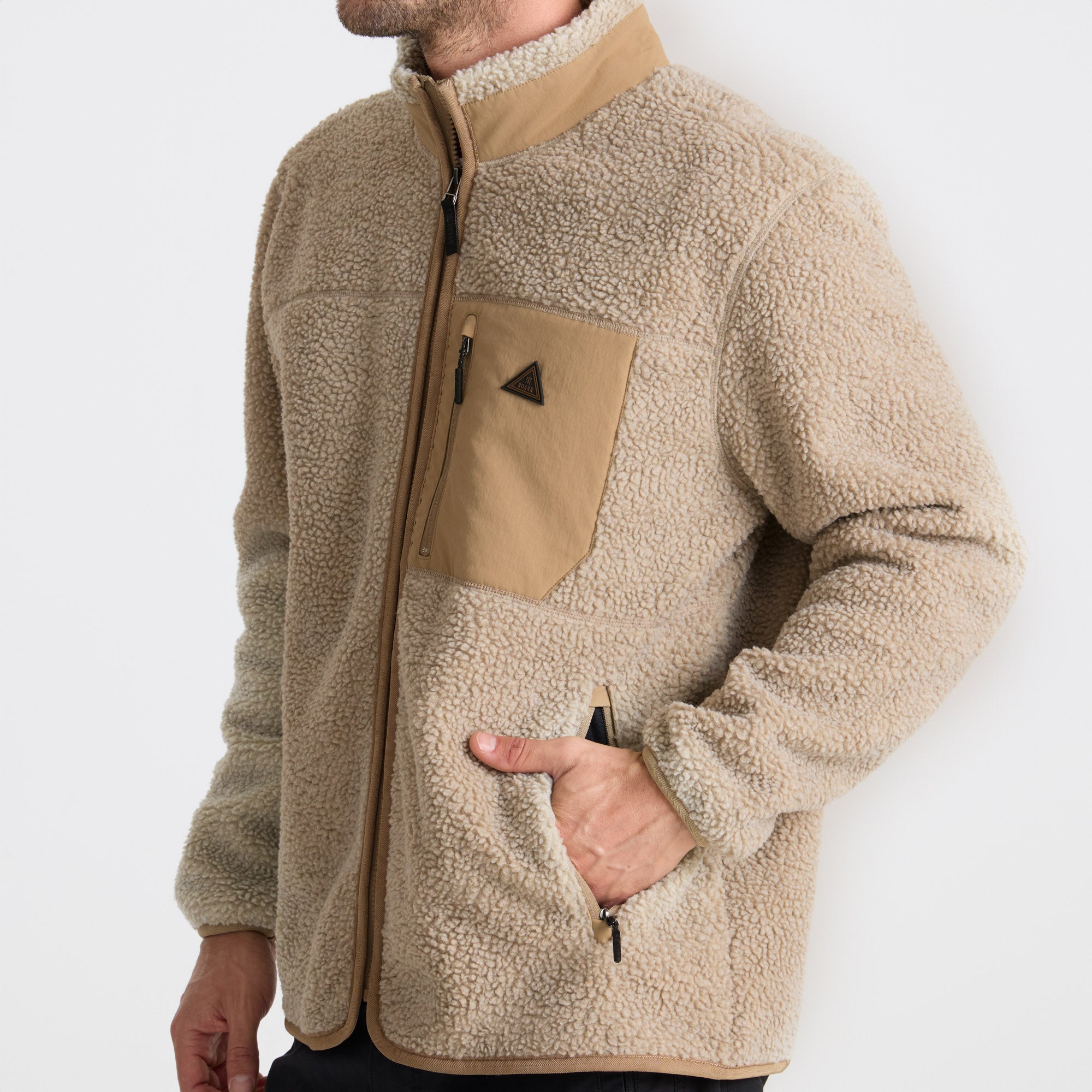 Campover Fleece Zip Hoodie in Khaki – Roark