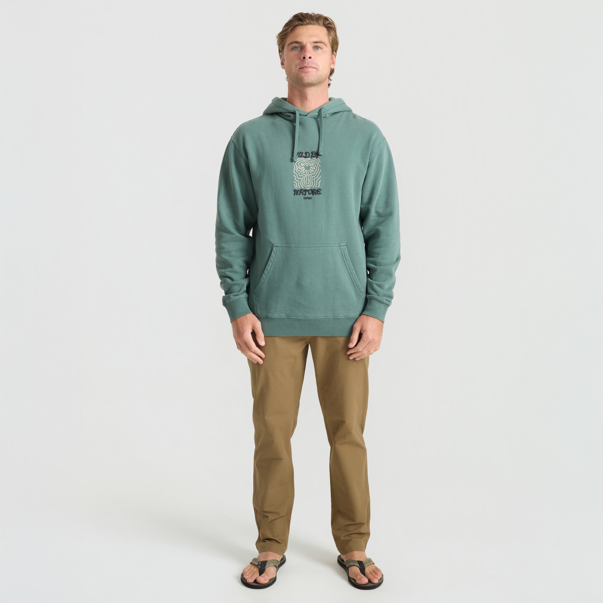 Wild By Nature Hoodie in Slate Green – Roark