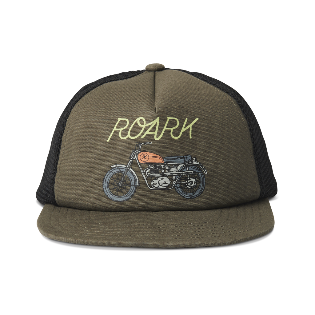 The front of Roark's Shaded Classic 5 Panel Hat - Military Big Image - 1