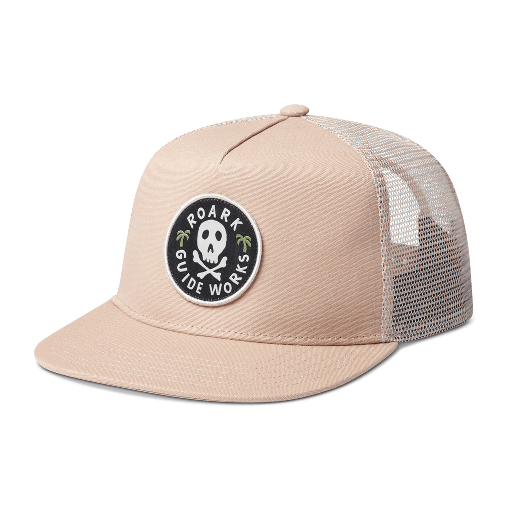 Roark men's Station Trucker Snapback Hat - Dark Khaki Big Image - 6