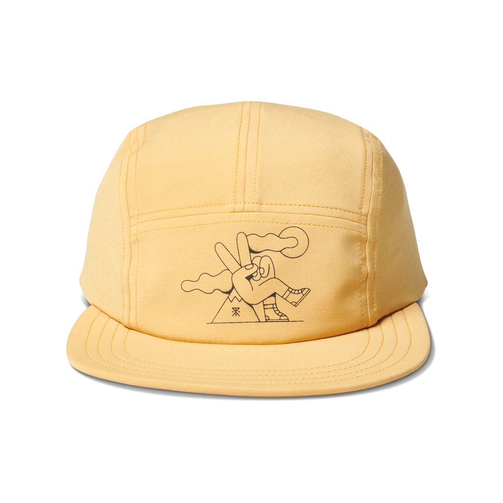 The front of Roark men's Chiller Crushable Strapback Hat - Dusty Gold Big Image - 1
