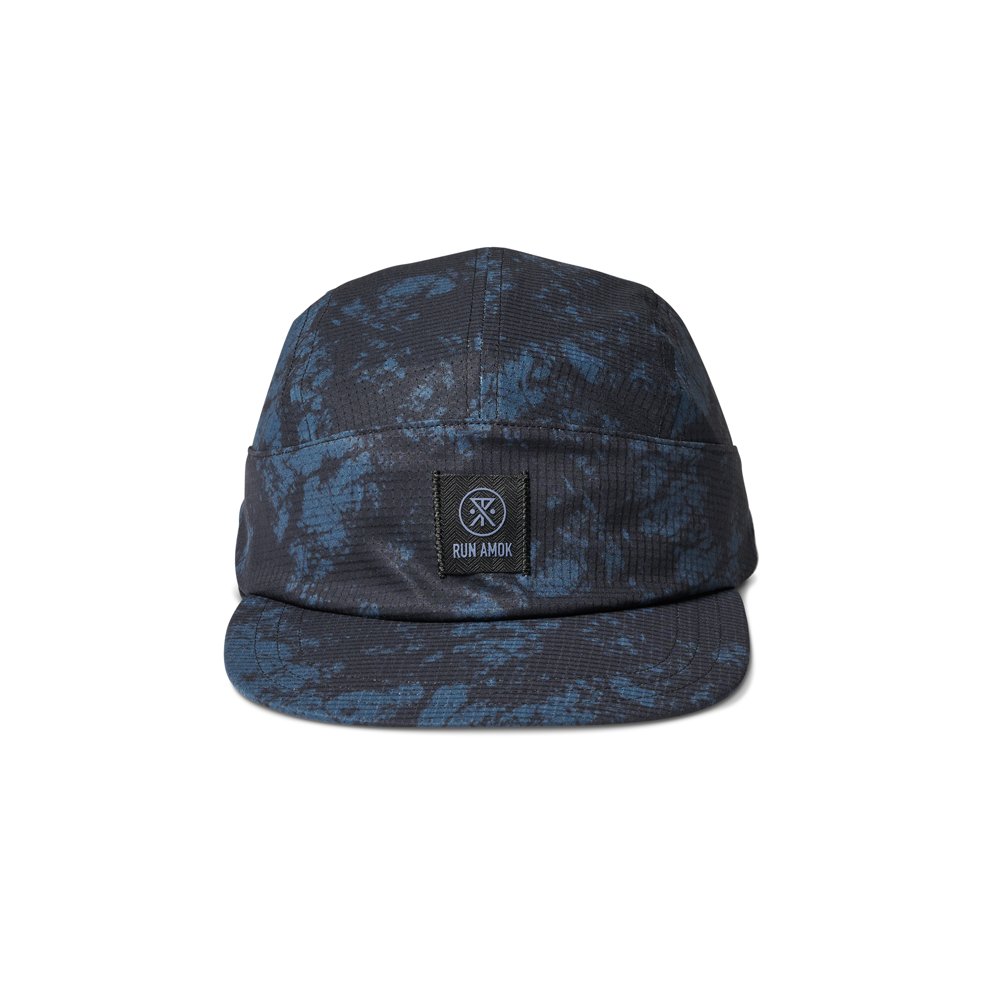 Run Bless Up Camper Strapback Hat in Navy Tie Die – Roark