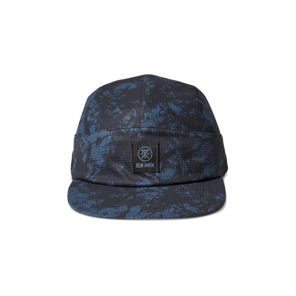 Run Bless Up Camper Strapback Hat in Navy Tie Die – Roark