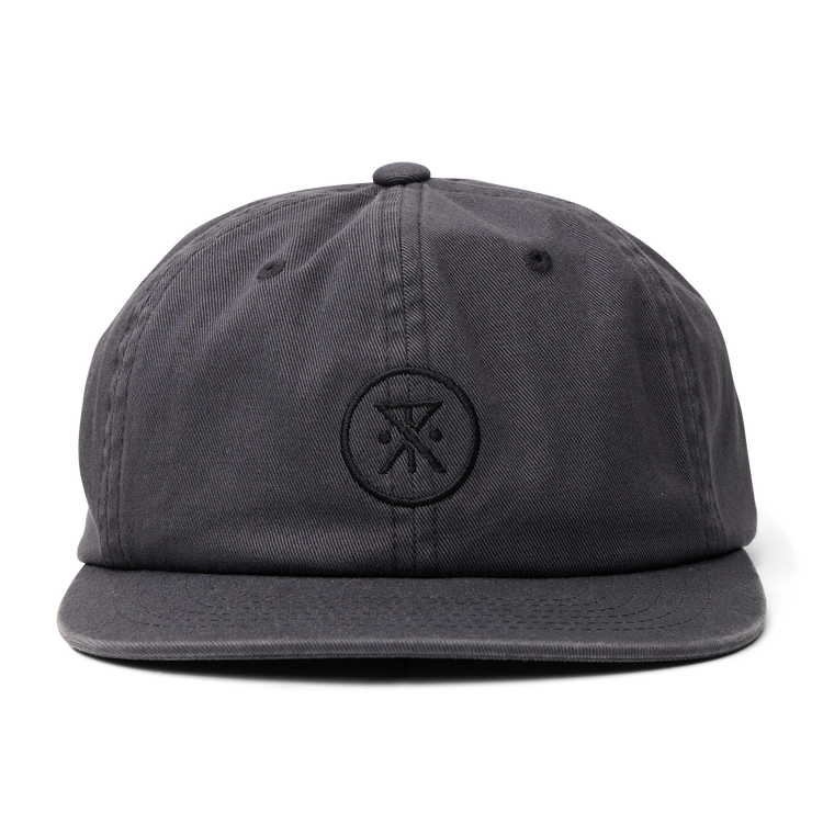 Made To Fade 6 Panel Strapback Hat in Washed Charcoal – Roark