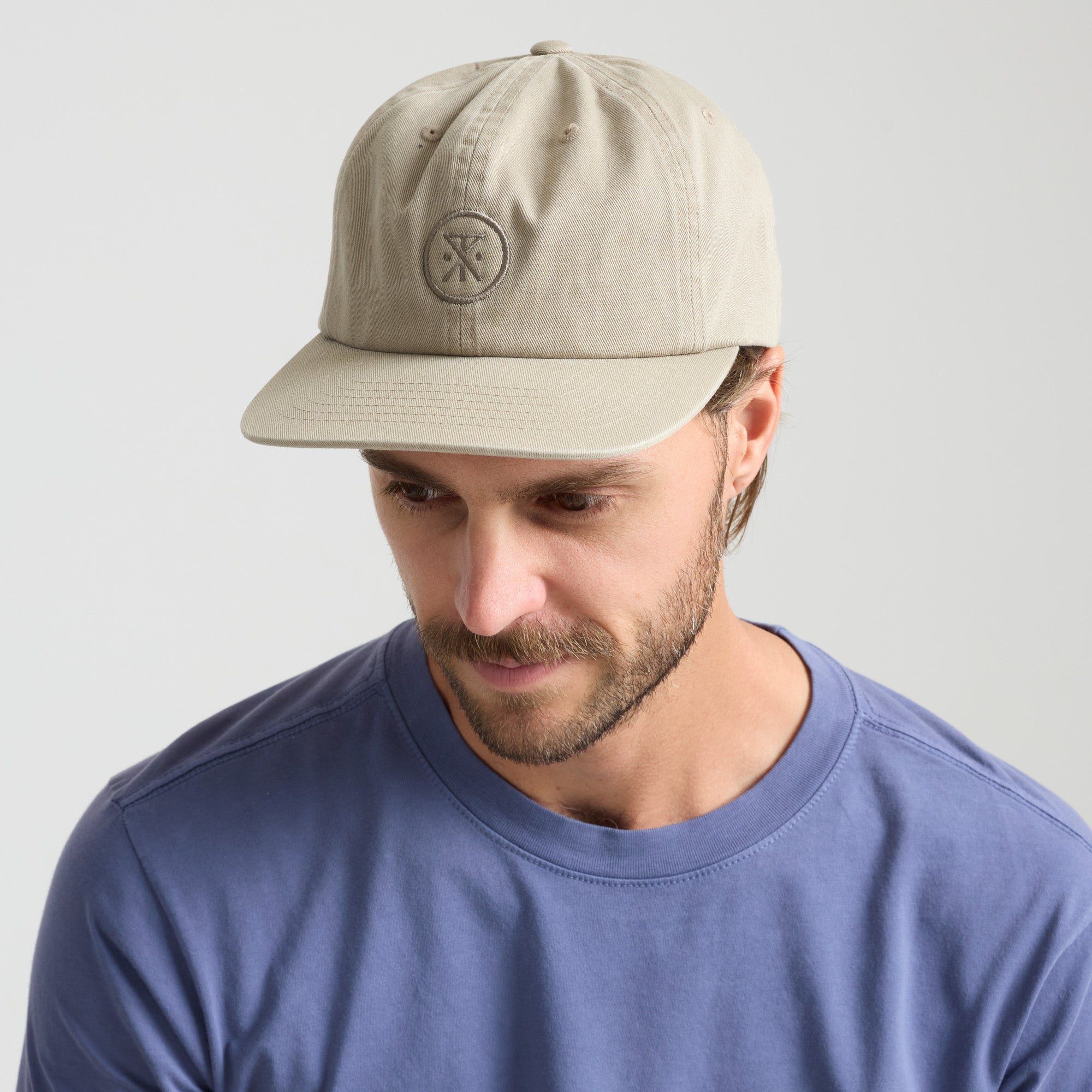 Made To Fade 6 Panel Strapback Hat in Washed Fossil – Roark