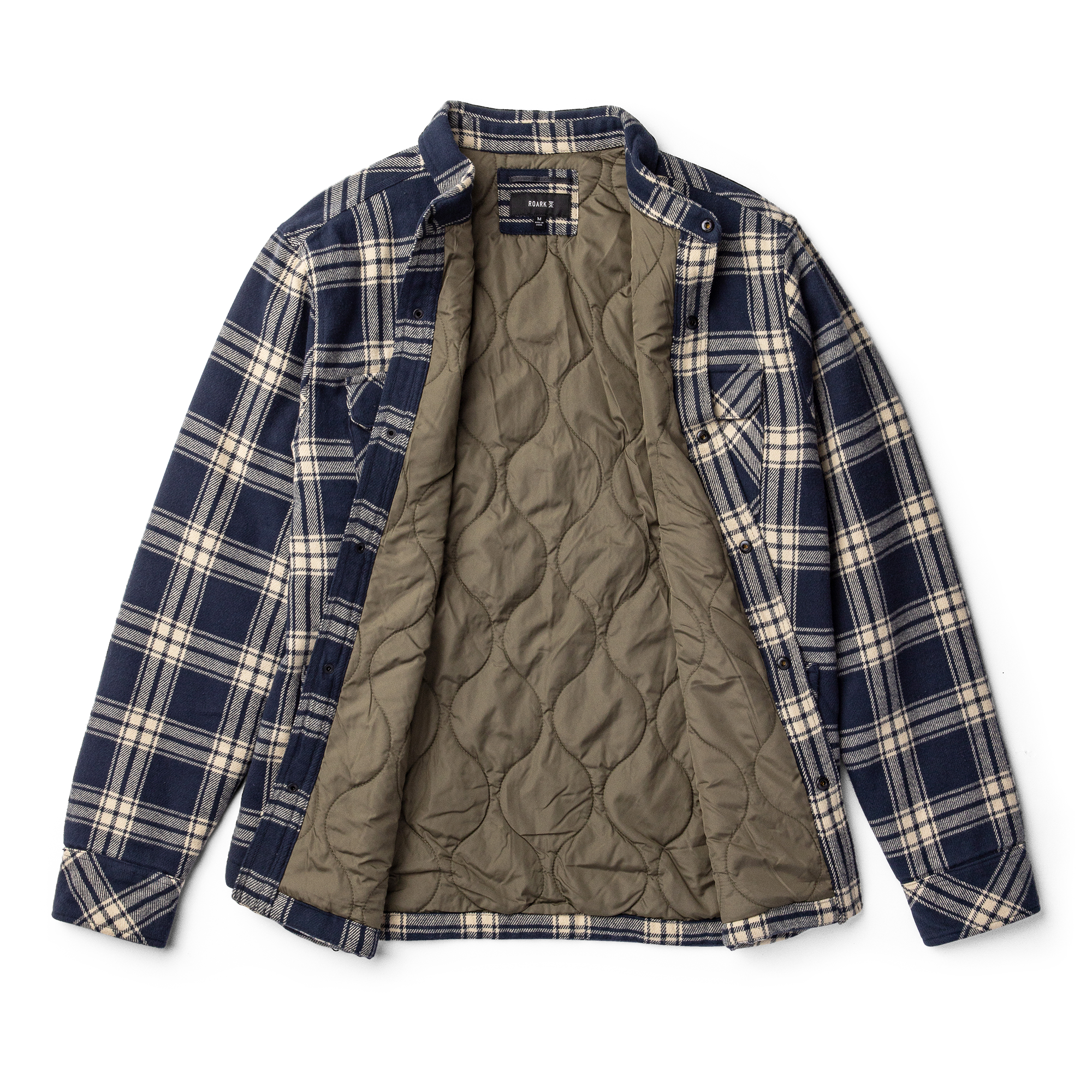 Navy blue outdoor adventure gear by Roark, ideal for travel and exploration.