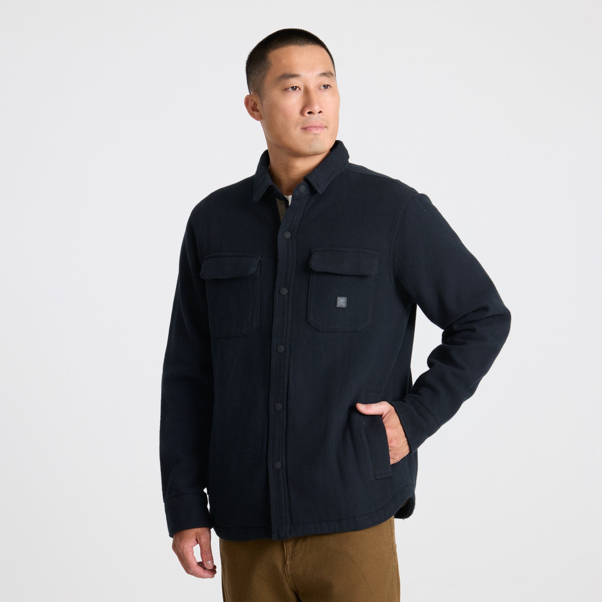 トップス 2012AW STONE  OVER SHIRT JACKET Backwoods Overshirt Jacket in Black – Roark