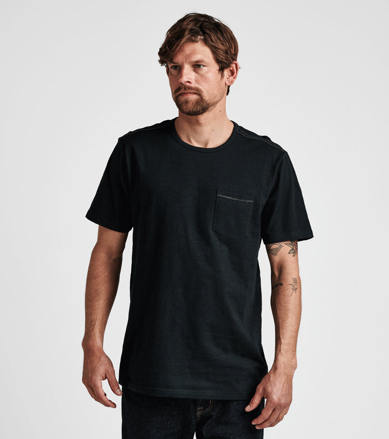 Well Worn Midweight Organic Short Sleeve Tee - Black | Roark