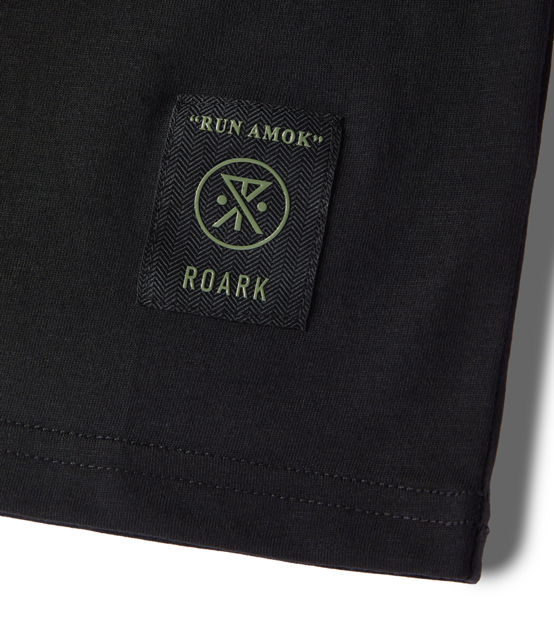 The patch of Run Amok's Mathis Core Tee - Black Big Image - 8
