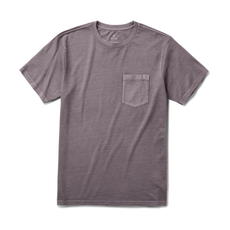 Gray t-shirt with a pocket on a white background