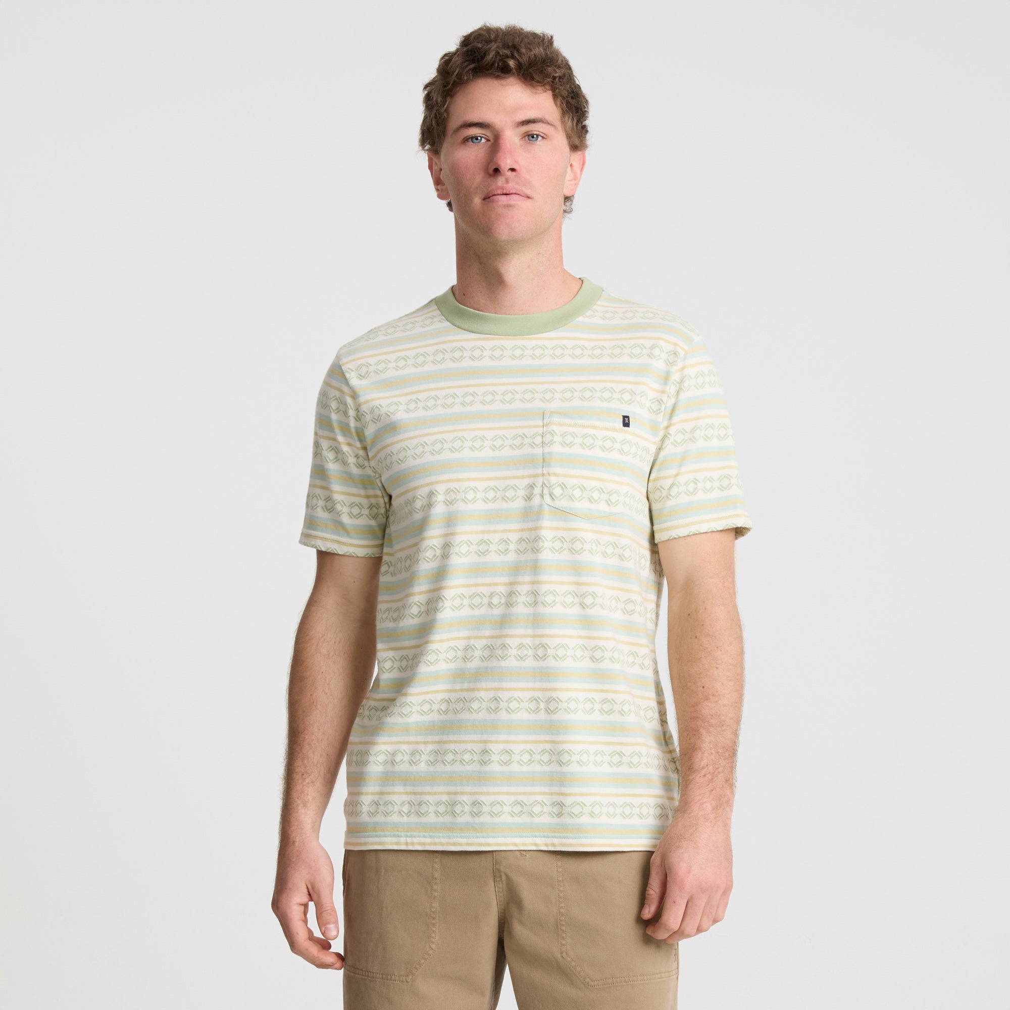 Journey Jacquard Short Sleeve Tee in Seafoam – Roark