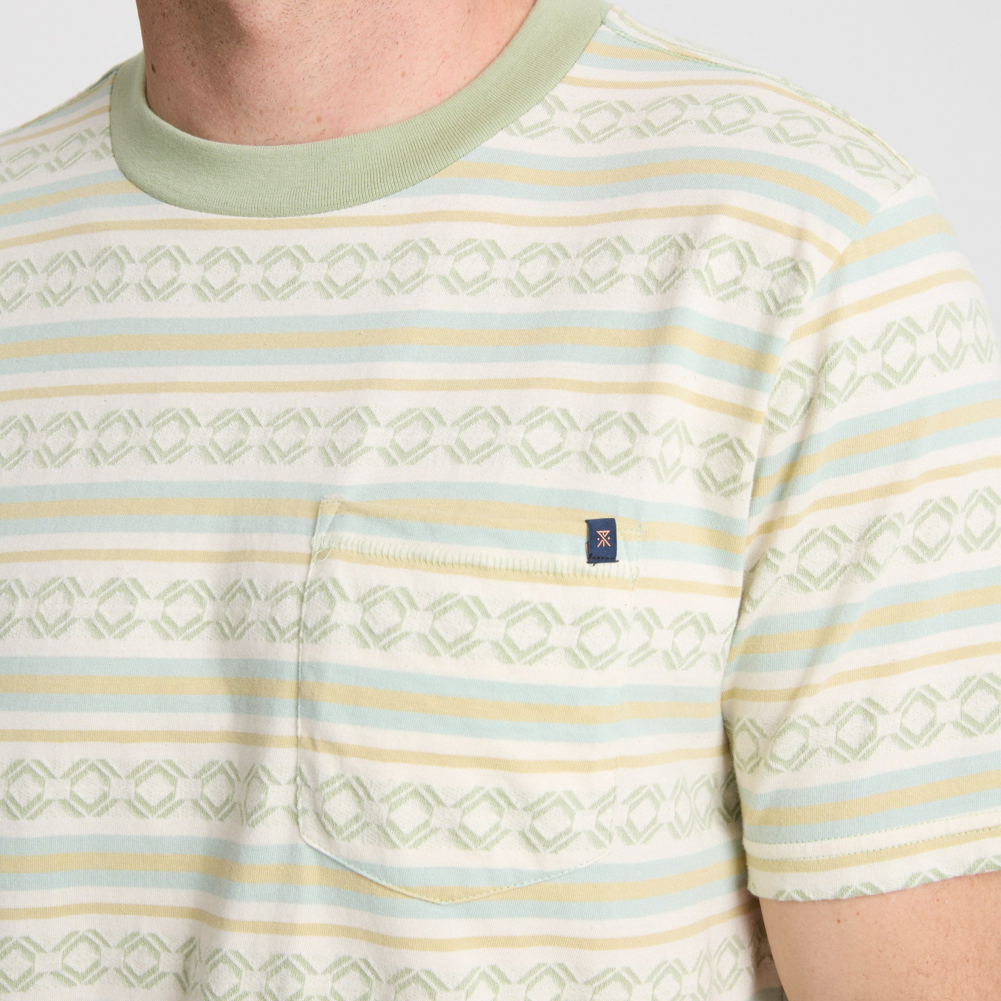 Journey Jacquard Short Sleeve Tee in Seafoam – Roark