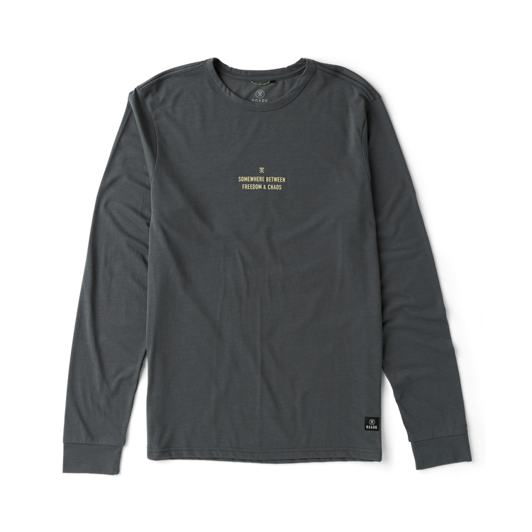 Mathis Active Long Sleeve Tee in Charcoal – Roark
