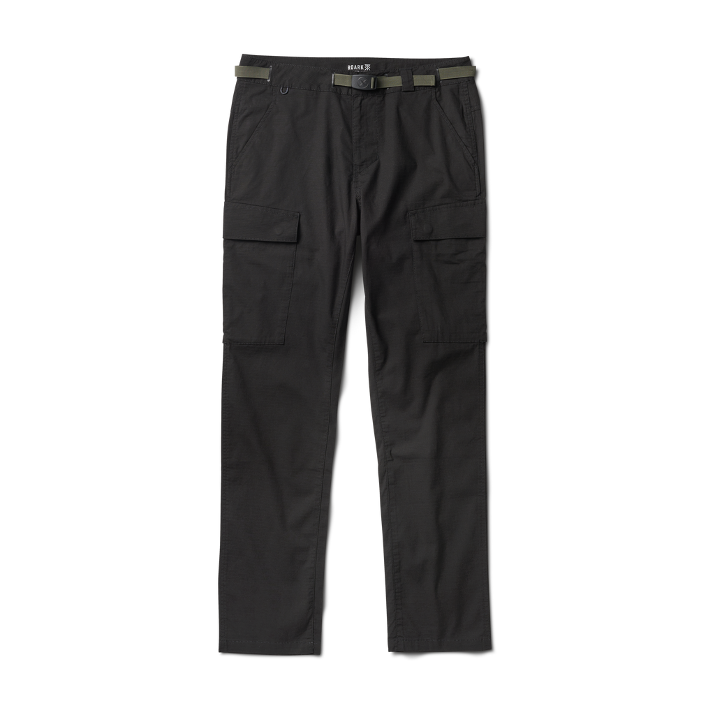 The front of Roark's Campover Cargo Pants in Black Big Image - 1