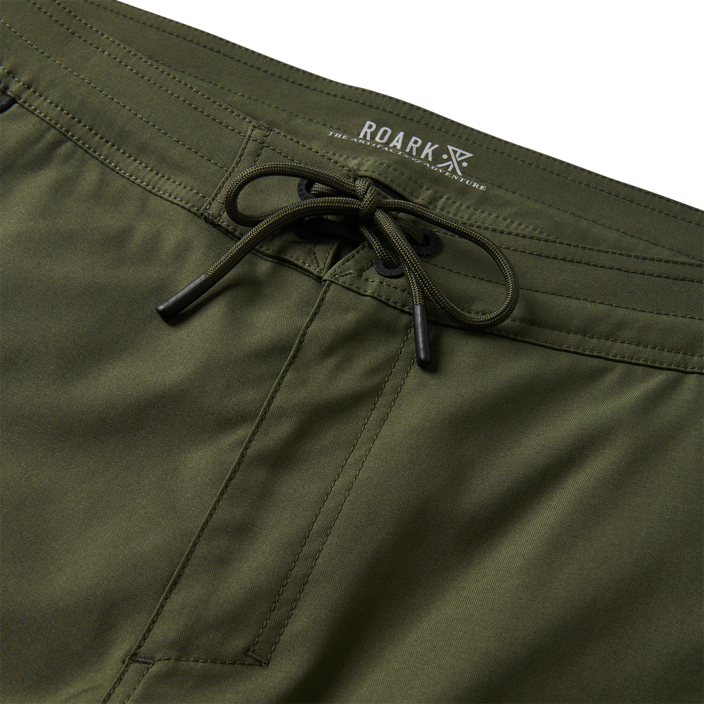 The drawstring of Roark men's Layover Insulated Pants - Military Big Image - 3