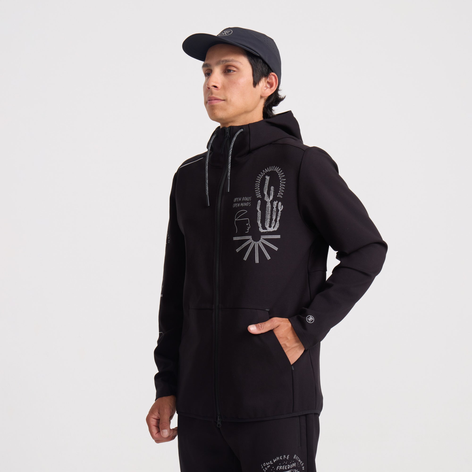El Morro Zip Fleece 2.0 Hoodie in Black – Roark