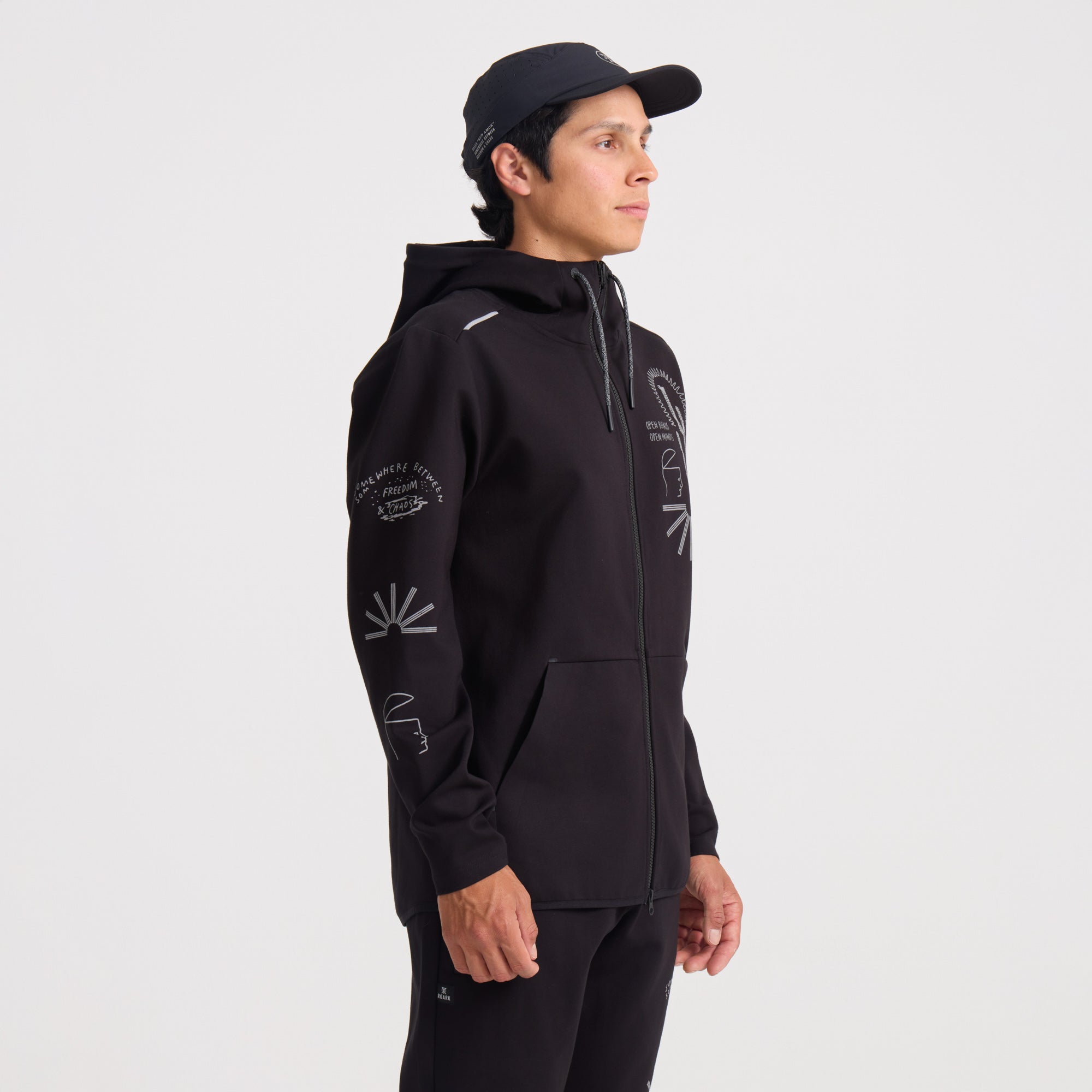 El Morro Zip Fleece 2.0 Hoodie in Black – Roark