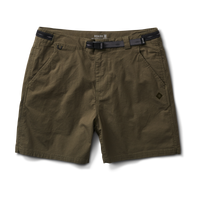 The front of Roark men's Campover Shorts - Military