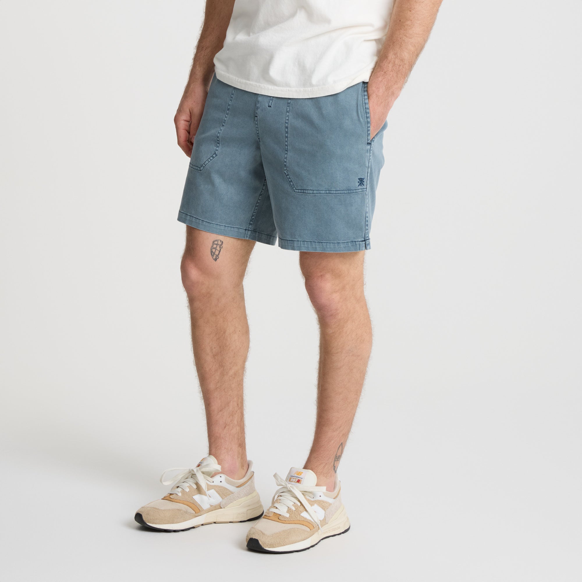 Made To Fade Shorts in Washed Navy – Roark