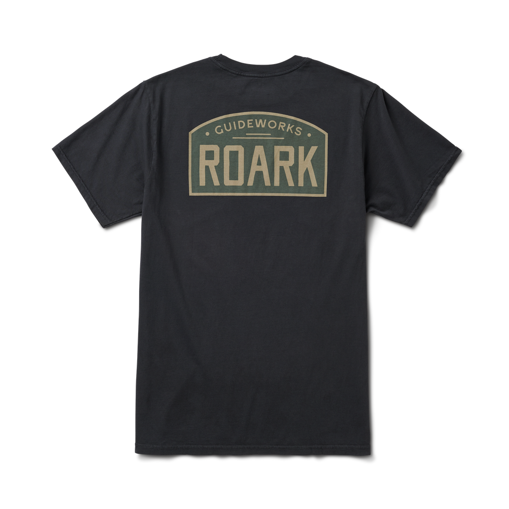 The back of Roark men's Guideworks Premium Tee - Black Big Image - 1