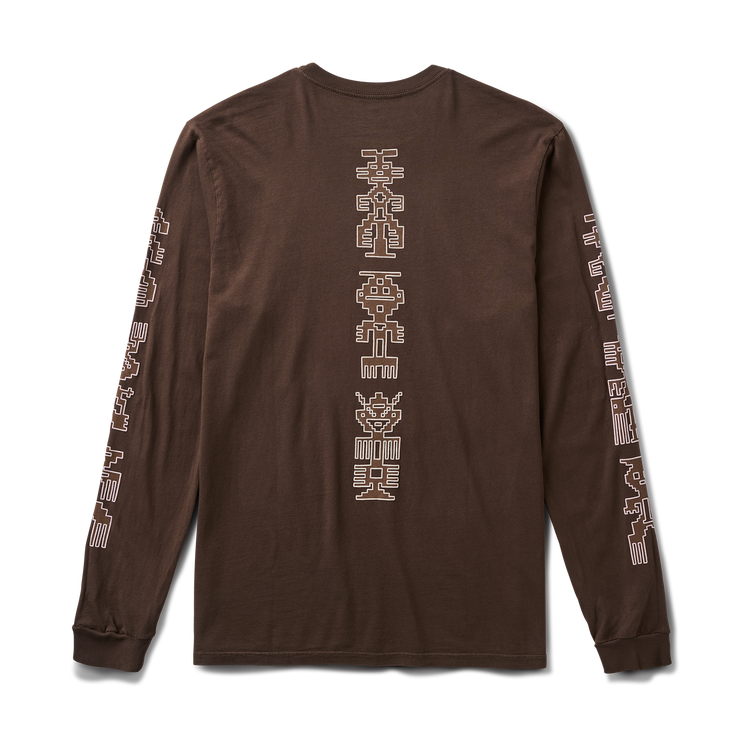 Tomas Premium Long Sleeve Tee in Dark Brown – Roark